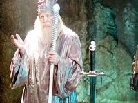 Holographic Merlin and his holographic pimp-cane, someones gonna get a smack down